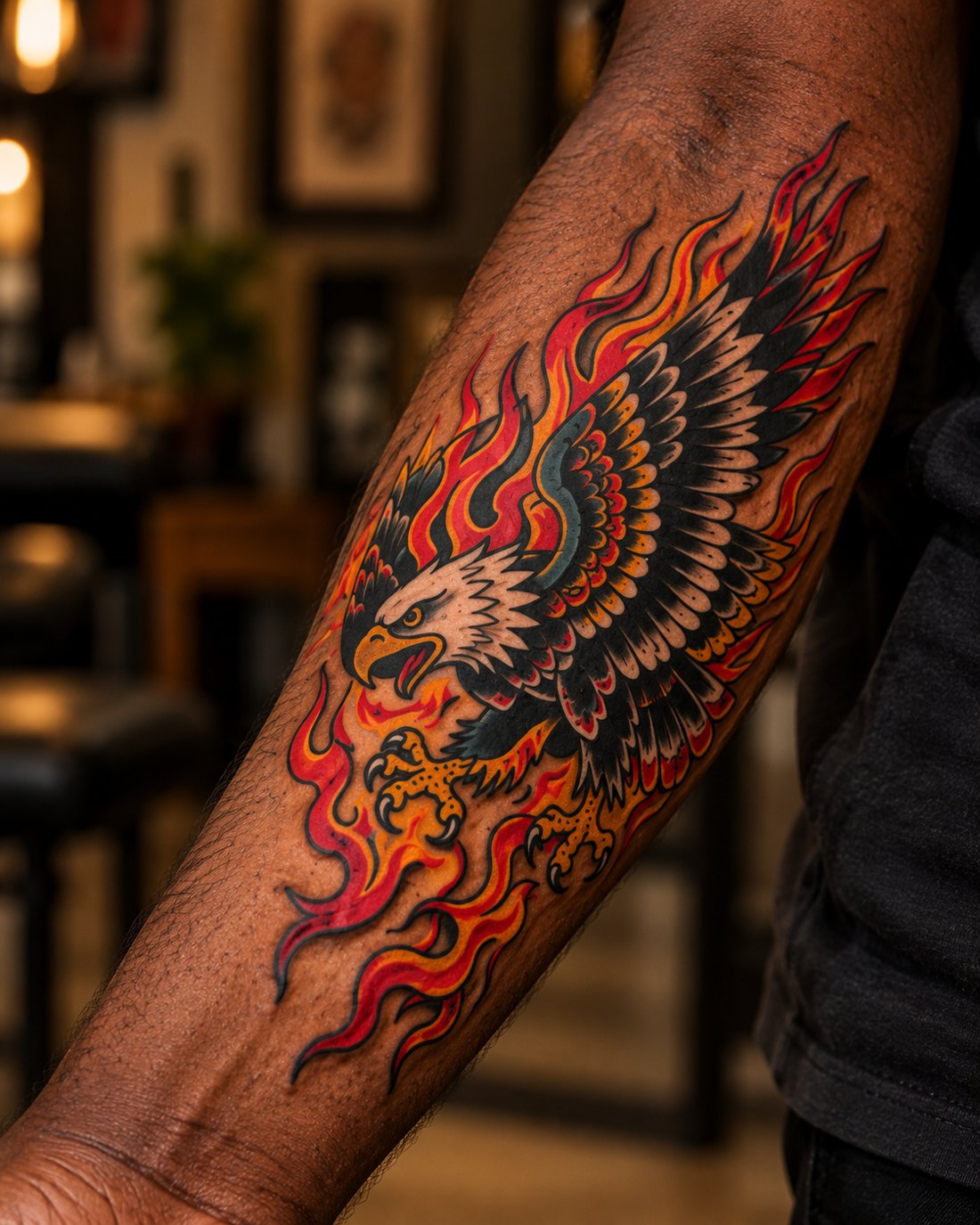 Eagle in Flames